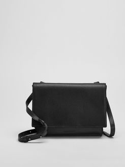 Grainy Italian Leather Small Crossbody Bag