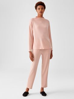 Stretch Terry Slouchy Cropped Pant