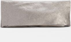 Shimmer Leather Clutch