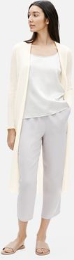 Limited Edition Sheer Organic Cotton Long Cardigan