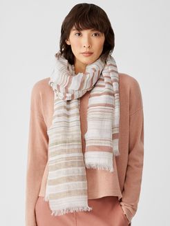 Airy Striped Scarf