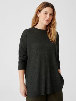 Organic Linen Delave Crew Neck Top