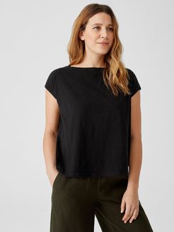 Organic Cotton Slub Square Top