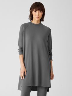 Viscose Jersey Crew Neck Dress