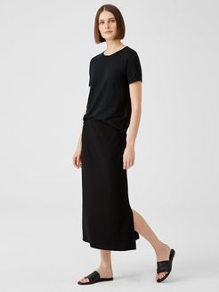 Viscose Jersey A-Line Skirt