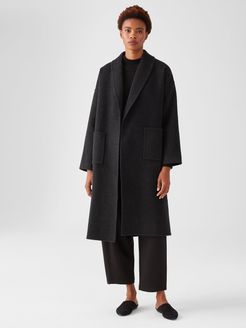 Doubleface Wool Cashmere Shawl Collar Coat