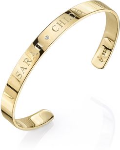 Ciela Bangle with Center Diamond Bracelet