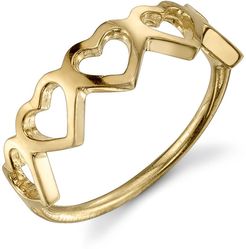 Love Count Multi Heart Ring in Gold, Size 6