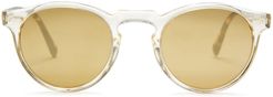 Gregory Peck Sunglasses in Buff Gold