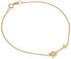 Mini Arrow Bracelet in Gold