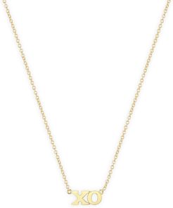 Xo Necklace in Yellow Gold