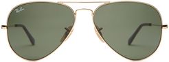 Havana Aviator Sunglasses - 62 Mm in Green