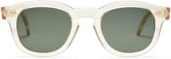 Murdoch Sunglasses in Clear/Olive Lenses