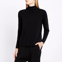 Cashmere Turtleneck in Black, X-Small