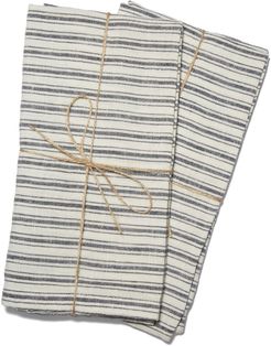 Boat Stripe Towels, Set Of 2 in White/Blue