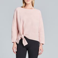 Graphic Knit Sweater in Pink, X-Small