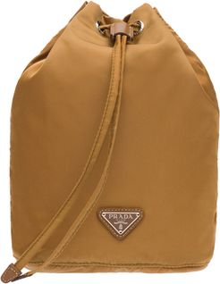 Vela Drawstring Pouch in Tobacco