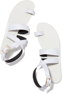 Hallie Sandal in Bright White, Size IT 36