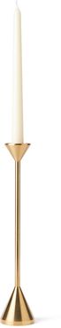 Medium Cone Spindle Candle Holder in Brass