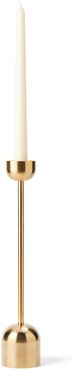 Medium Dome Spindle Candle Holder in Brass