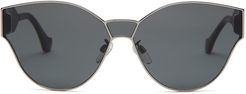 Ba0096 Sunglasses in Silver/Black