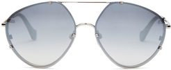 Ba0085 Sunglasses in Silver/Ombre