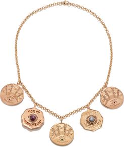 Talisman 5 Coin Necklace in Yellow Gold