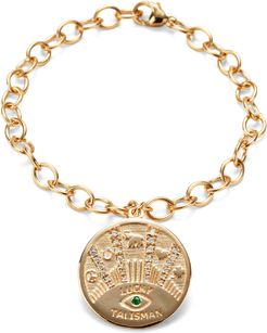 Talisman Coin Bracelet in Rose Gold