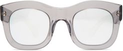 Hamilton Sunglasses in Grey w/Silver Mirrored Lenses