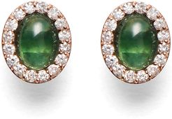 Retina Earrings in Yellow Gold/Green