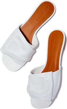 Igad Leather Sandals in White, Size IT 36