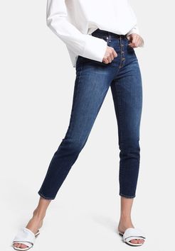Good High-Rise Button-Fly Jeans in Good Times, Size 25