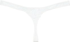 Coquette Ivory Lace Thong, X-Small