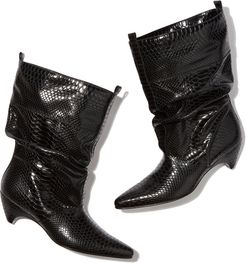 Black Slouch Boots, Size IT 36