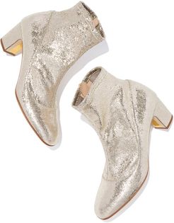 Fernie Crush Laminate Boots in Yellow Gold, Size IT 36