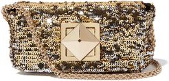 Le Copain Paillettes Handbag in Gold