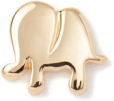 18K Gold Elephant Charm in Yellow Gold