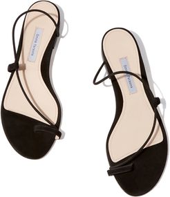 Susan Slides Sandal in Black, Size IT 36