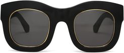 Hamilton Ring Sunglasses in Black