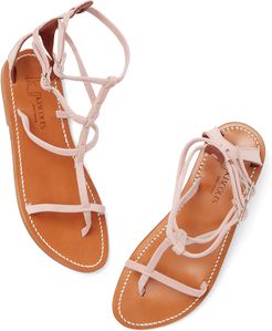 Nolan Sandals in Velours Cipria, Size IT 36