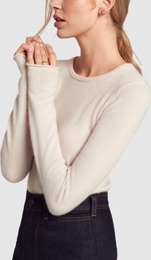 Cashmere Crewneck Sweater in Lunar, X-Small