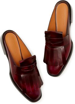 Yumi Slip-On Loafers in Red Brick, Size IT 36