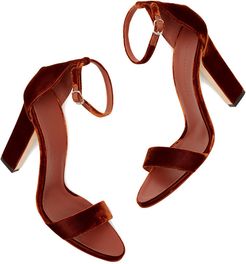 Anna Heel Sandal in Rust, Size IT 36
