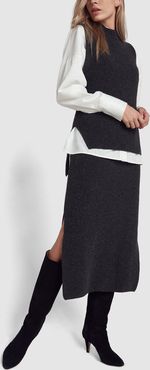 Pernille Skirt in Knit Grey, Small