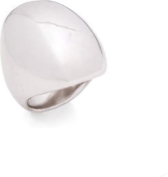 Silver-Plated Globe Ring, Size 6