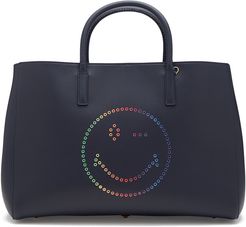 Ebury Maxi Tote Bag with Rainbow Wink in Circus in Marine