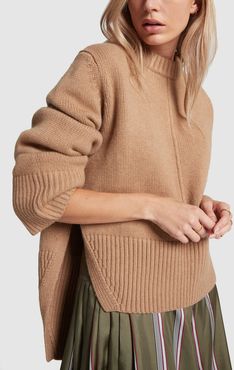 Virginia Sweater in Camel, X-Small