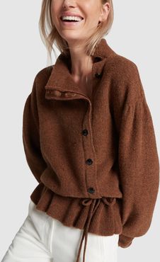 Asymmetrical Sweater in Rust, X-Small