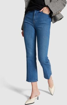 Benny Crop Flare Jeans in Napa, Size 24