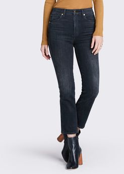 Benny Crop Flare Jeans in Vintage Black, Size 24